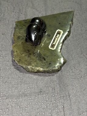 Small Bear on Slab Genuine Jade